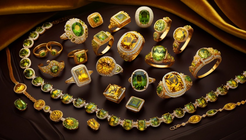 高価買取されるスフェーンのジュエリーのイメージ写真