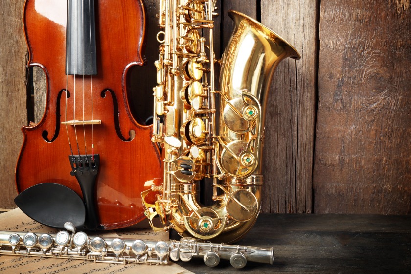 綺麗な楽器の画像