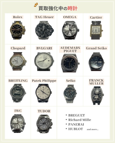 強化買取中の腕時計の画像