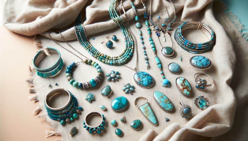高価買取されるターコイズのジュエリーのイメージ写真