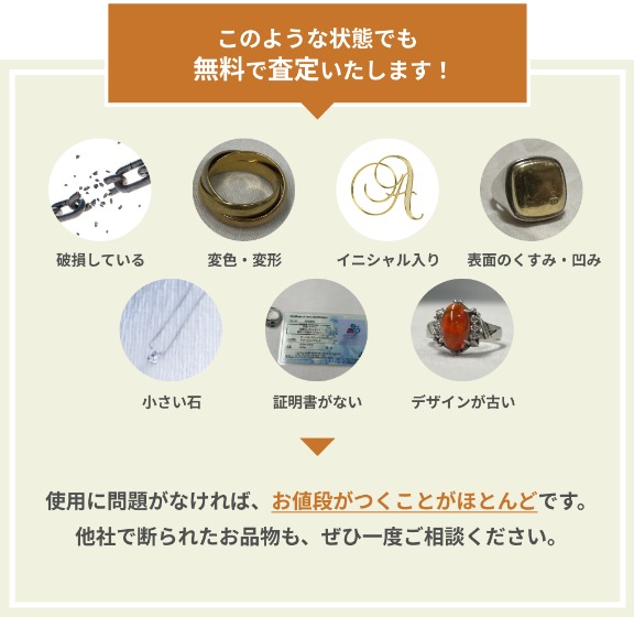 こんな状態でも買い取れる宝石