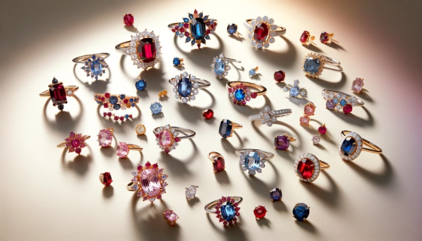 高価買取されるスピネルのジュエリーのイメージ写真